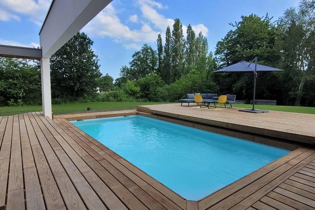 Villa Neuve Contemporaine Avec Piscine 富埃南 法国